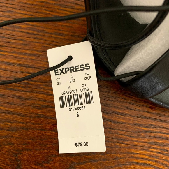 Express high heel lace up sandals . Size 6 new with tags. - Picture 5 of 5
